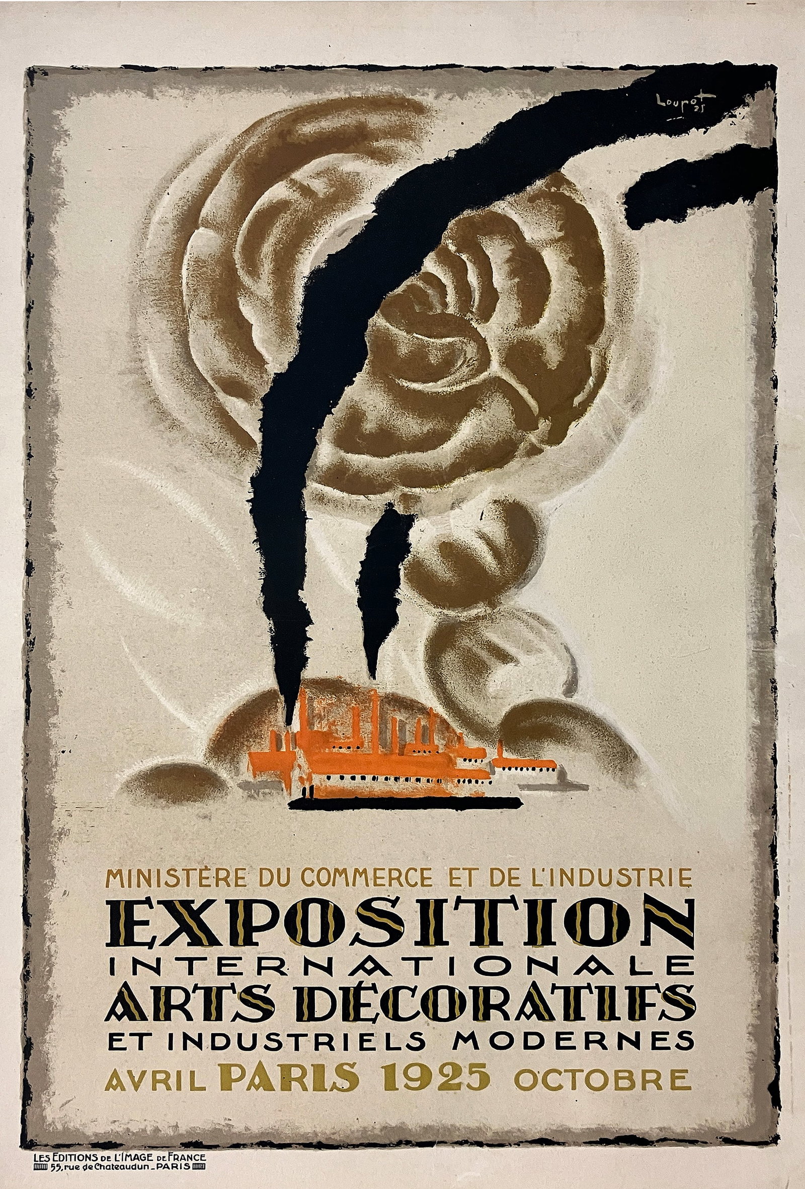 Original Vintage Exposition Internationale Arts Decoratifs by Charles Loupot 1925 - Art Deco (1 of 1)