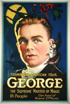 George - Triumphant American Tour - Great Magic Poster C1940 (1 of 1)