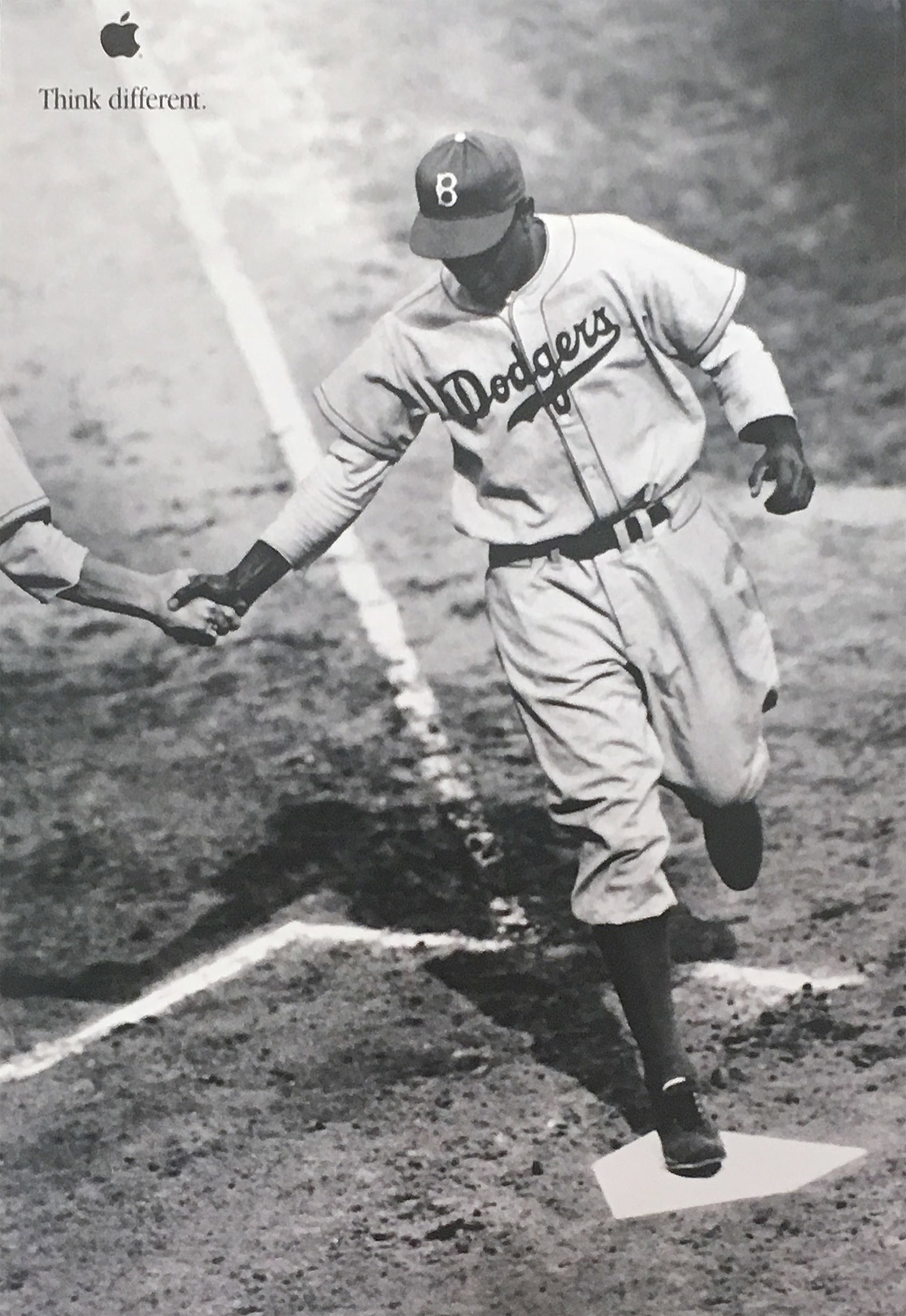 Original Vintage Apple Think Different Poster Jackie Robinson Baseball 1998 (1 of 1)