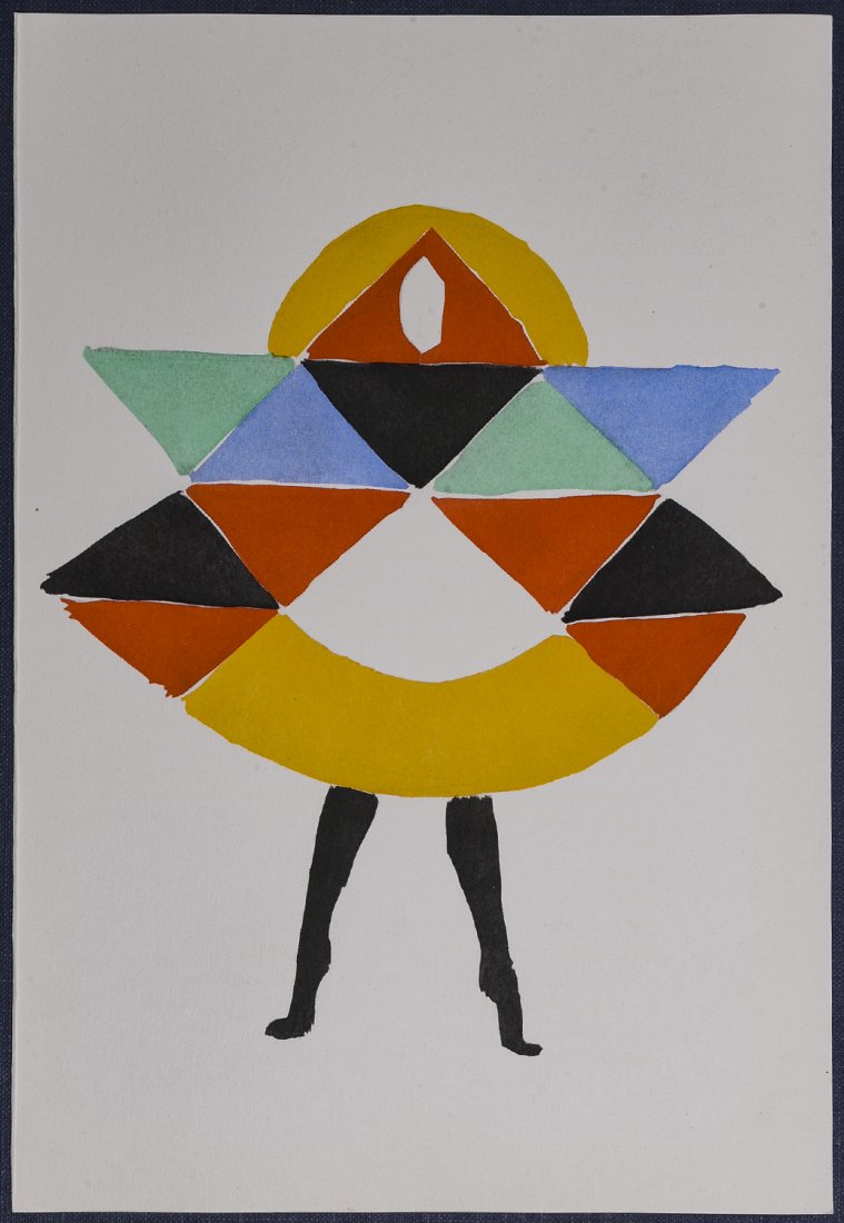 Sonia Delaunay : Robe géométrique, 1969.  Jacomet. (1 of 2)