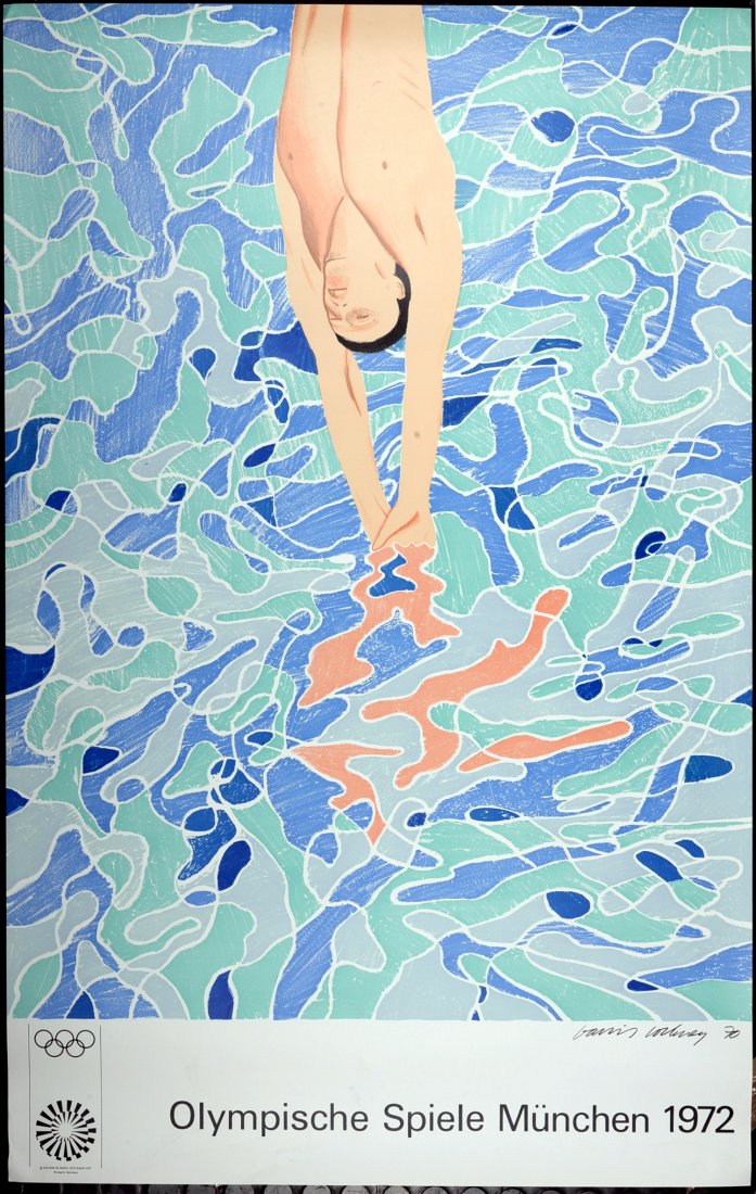 David Hockney : Munich Olympic Games, 1972. Poster (1 of 2)