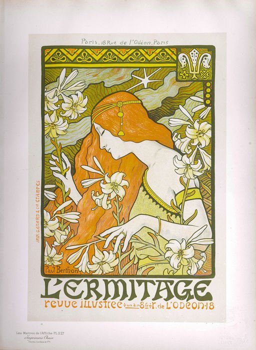 Berthon  Maitres affiche 1900 lithograph (1 of 4)