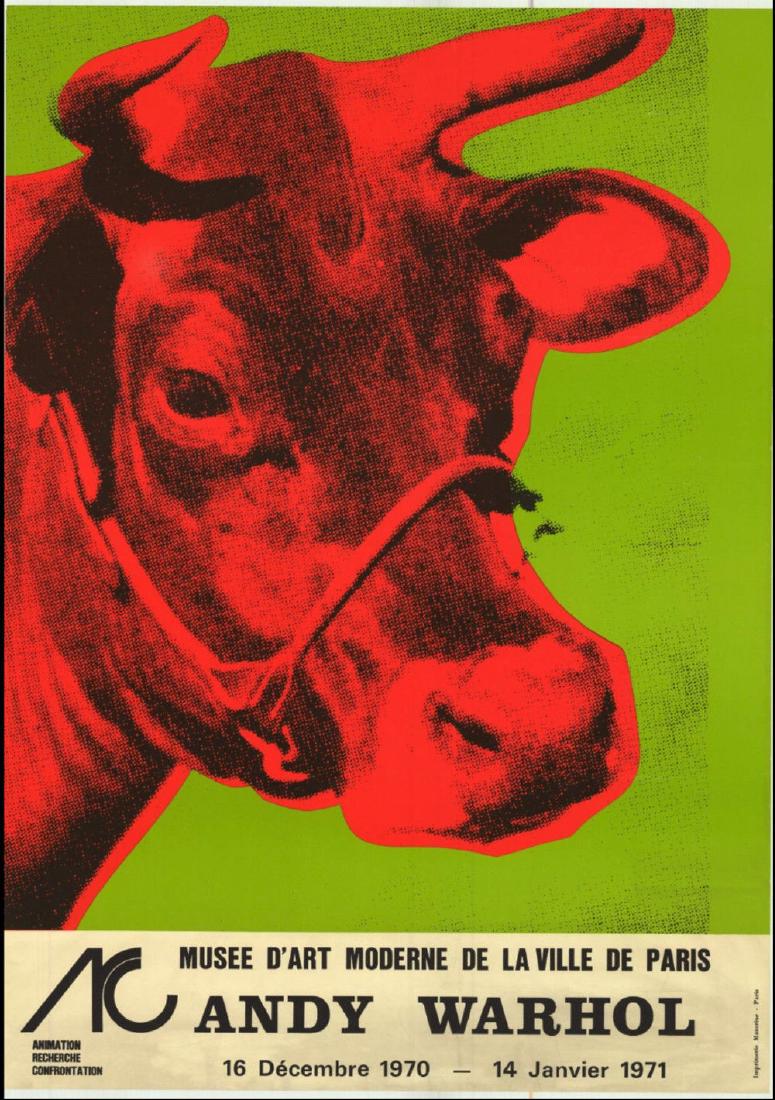 Andy Warhol Cow Original Lithograph 1971 (1 of 4)