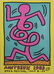 Keith Haring : Montreux Jazz 1983 screen print