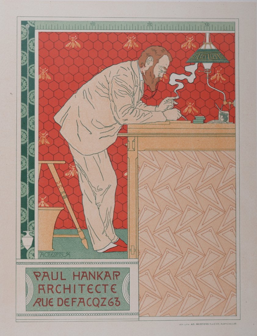 A. Crespin, Paul Hankar 1897 Maitres Affiche (1 of 2)