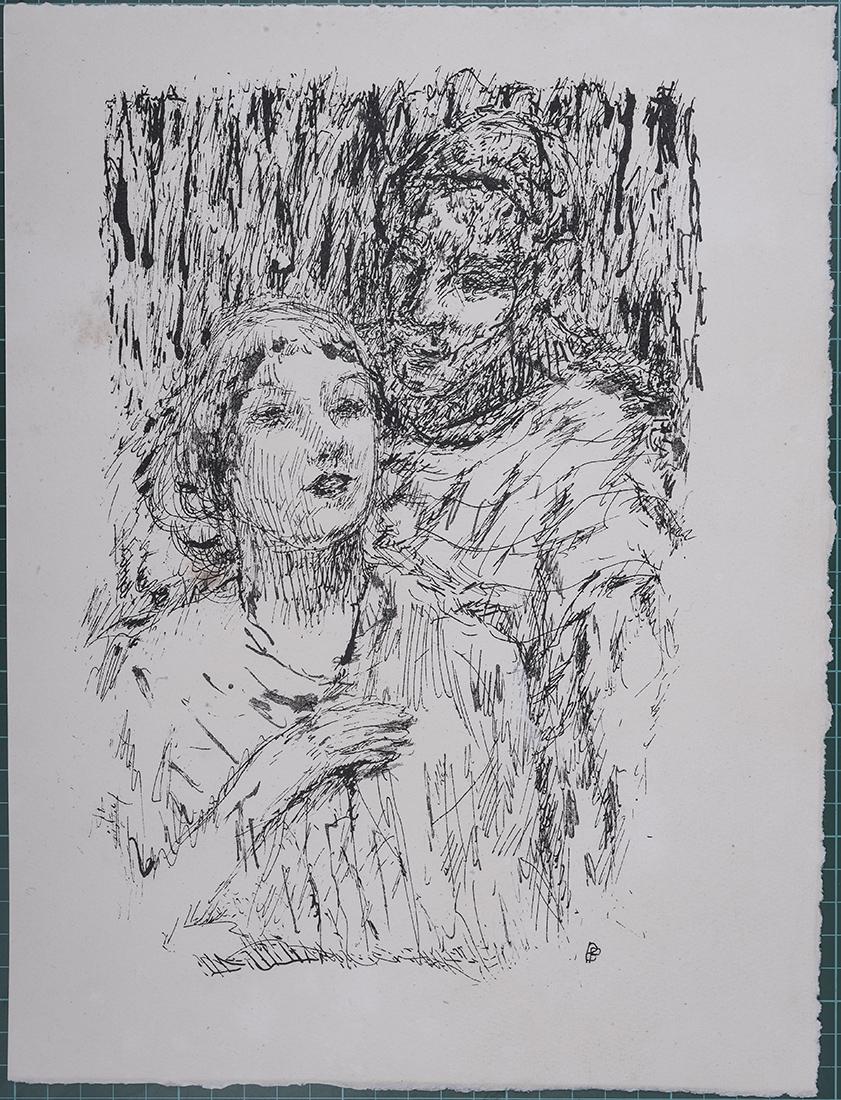 Bonnard 1930 2 lithographs La Vie de Sainte Monique (1 of 6)