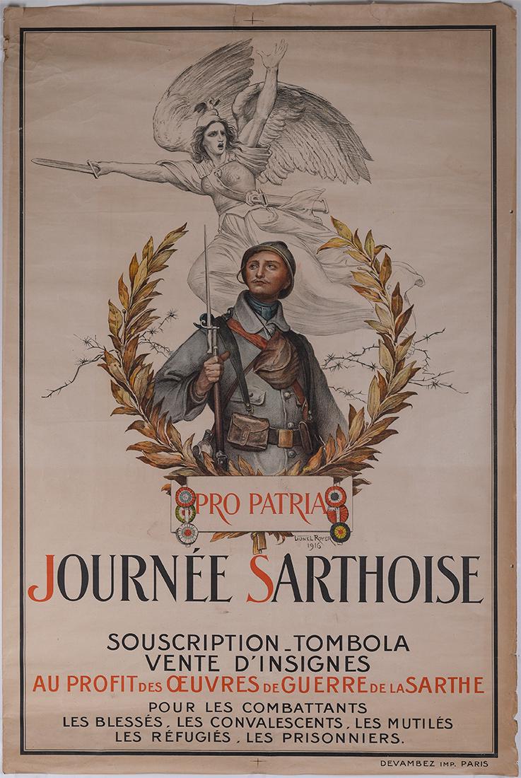 Royer Original French WWI War lithograph poster 1914/18 (1 of 5)