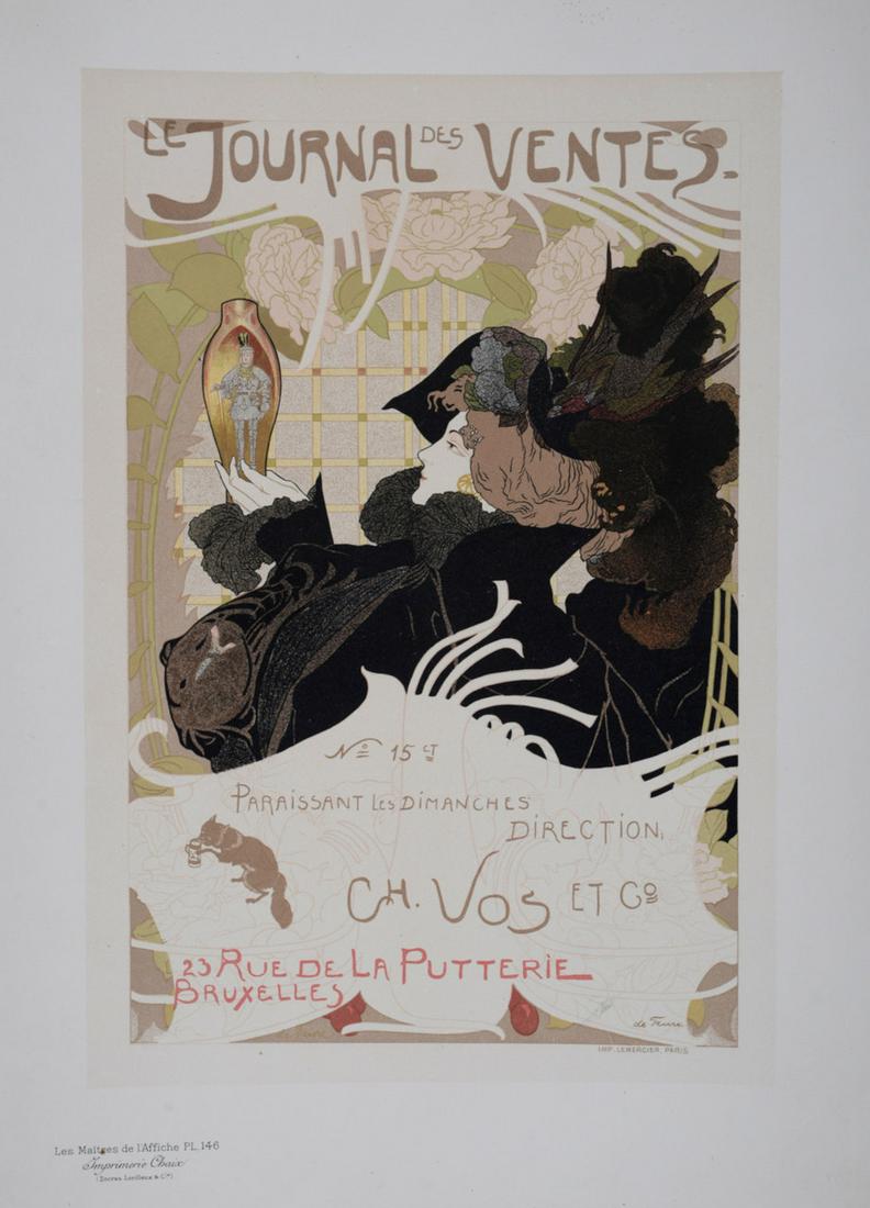 De Feure Maitre Affiche Journal des Ventes, 1897 (1 of 2)