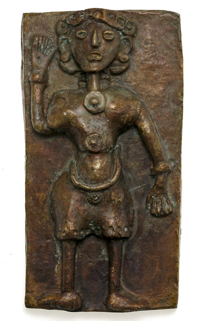 Derain - Le Salut - bronze, signed & numbered: Bronze. Edition of 15. Signed At Andre Derain & Numbered 0000. Dimensions: +Size : 20 x 10,4 x 3,6 cm / 8 x 4 x 1,5 in. Bibliography : Cailler 21 / Coray & Koella 133. Provenance : Pierre Cailler Coll