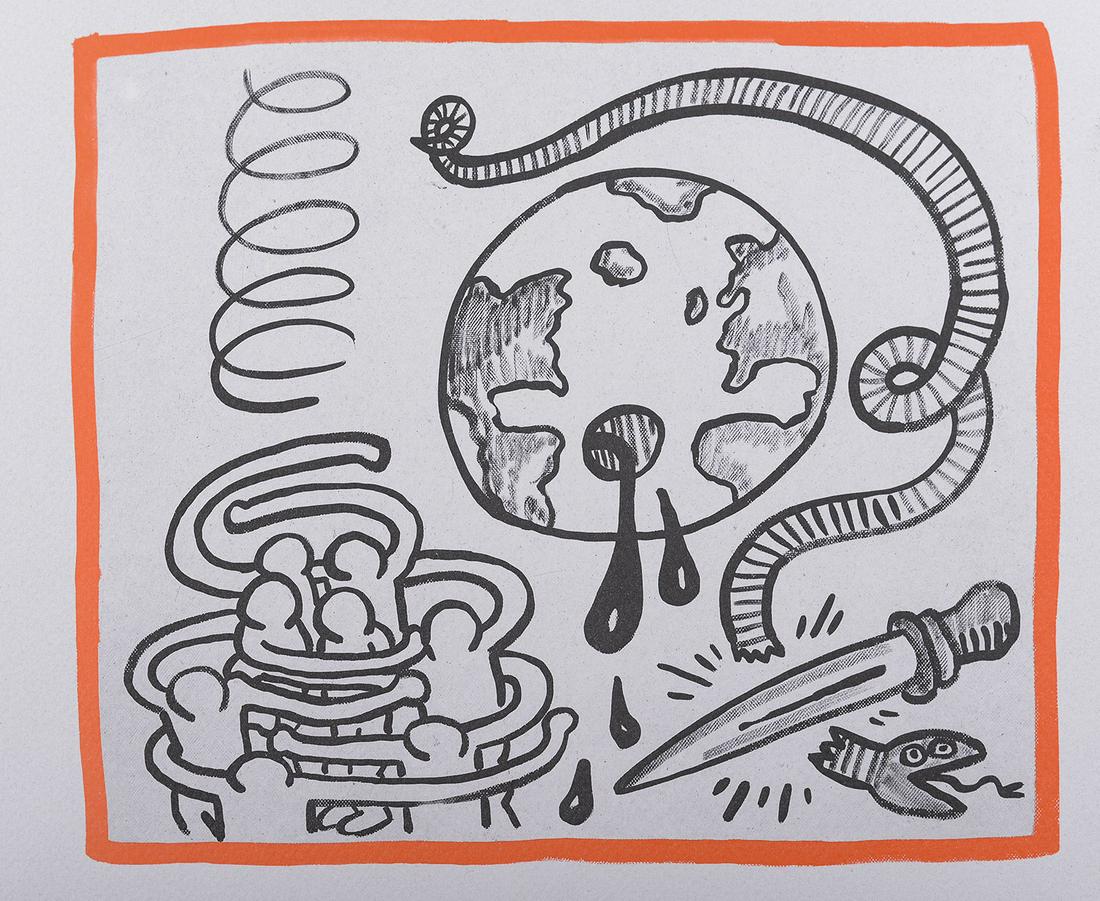 Keith Haring - Against all Odds : Untitled, 1990 (1 of 2)