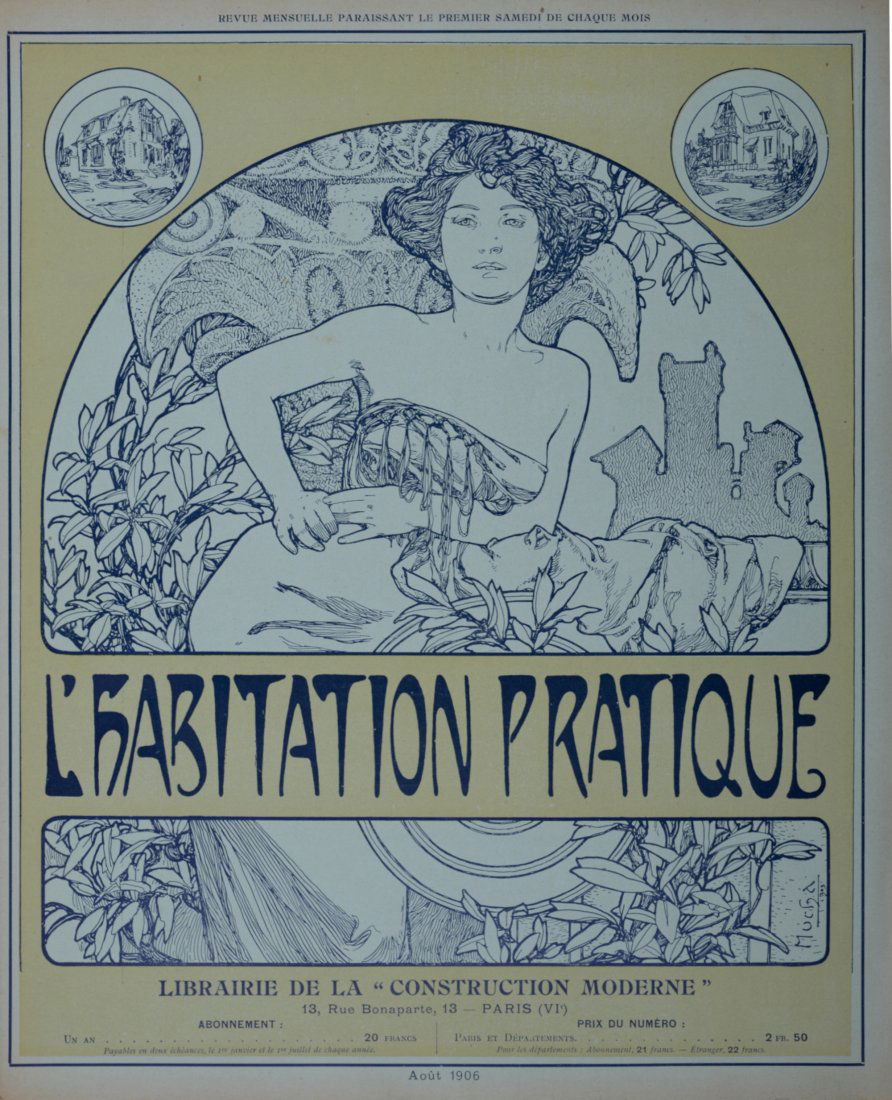Alphonse Mucha - L Habitation Pratique, 1906 (1 of 2)