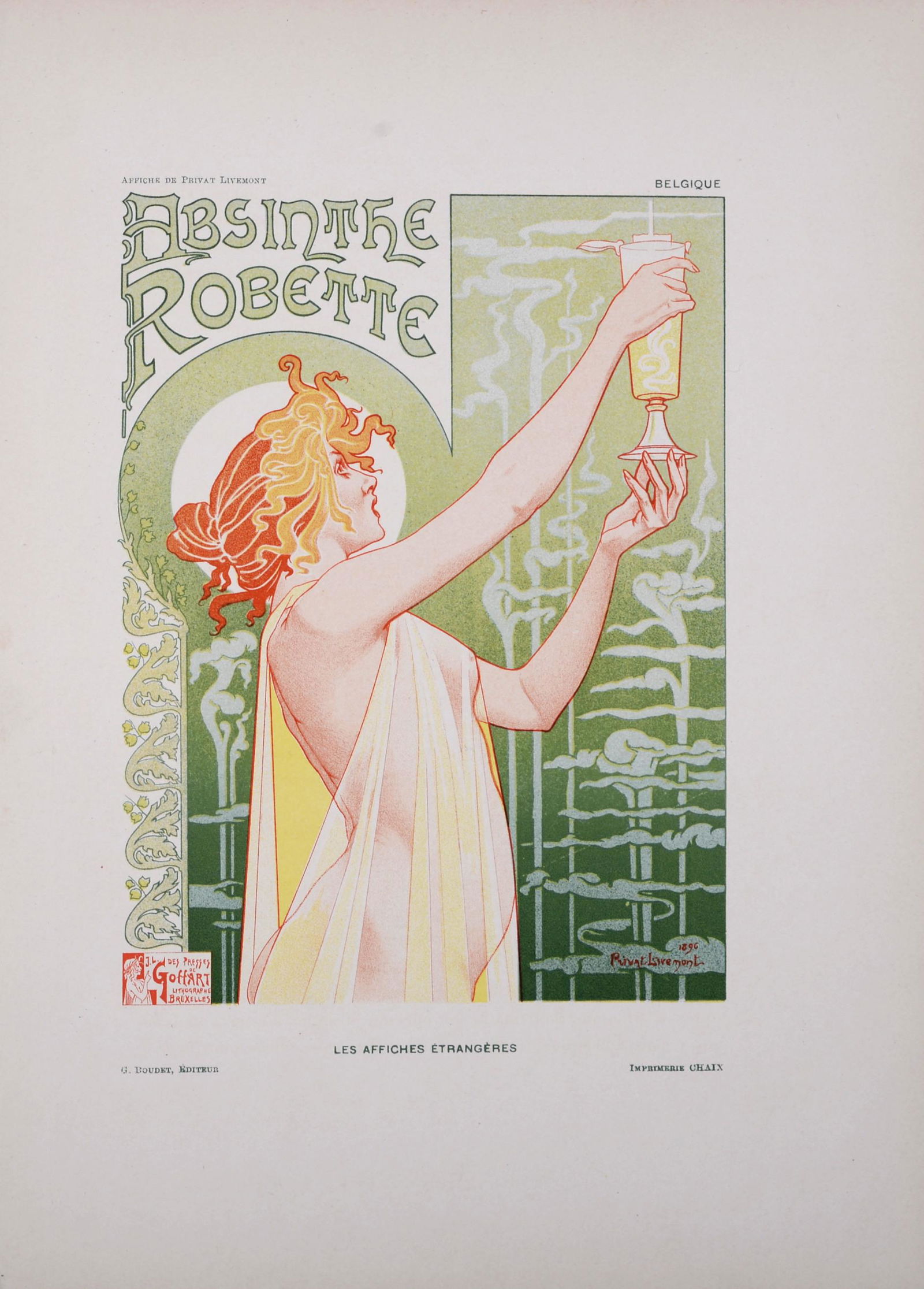 Privat Livemont - Absinthe Robette, 1897 - Small poster (1 of 2)