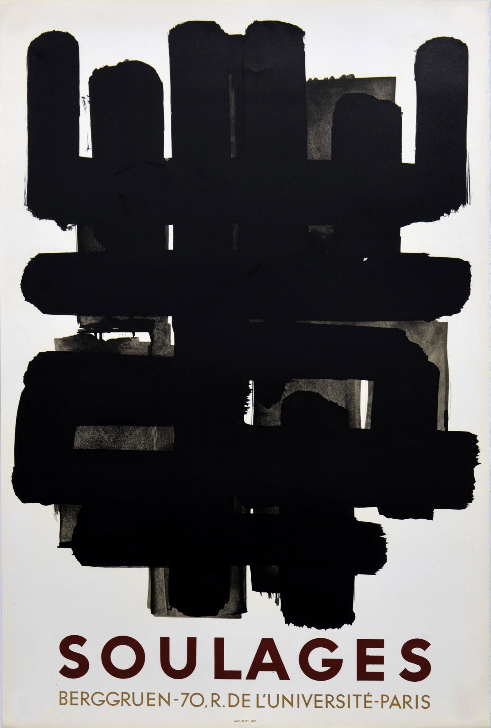 Soulages - Galerie Berggruen, 1958 (1 of 2)