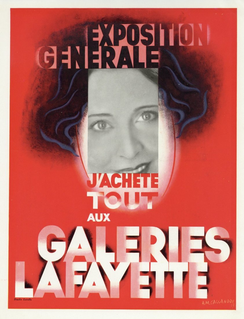 Adolphe M. Cassandre - Galeries Lafayette, 1929 (1 of 1)