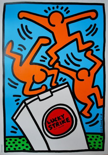 Keith Haring - Lucky Strike, 1987 (1 of 1)