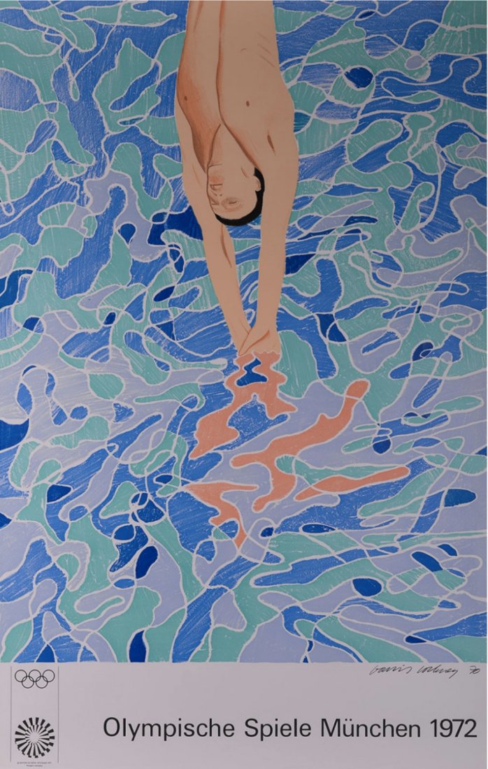 Hockney-The Diver, Olympische Spiele Munchen 1972 (1 of 1)