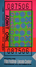 Andy Warhol - Lincoln Center Ticket, 1967