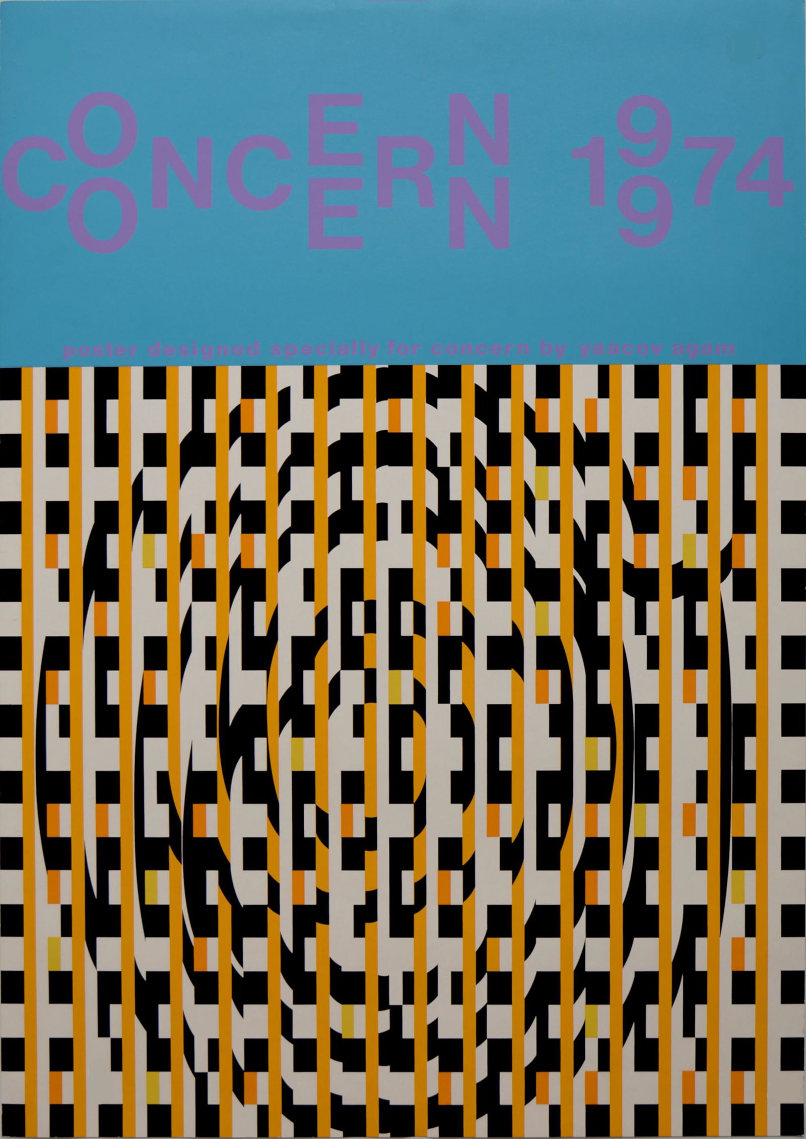 Yaacov Agam - Concern 1974 - Large silkscreen (1 of 5)