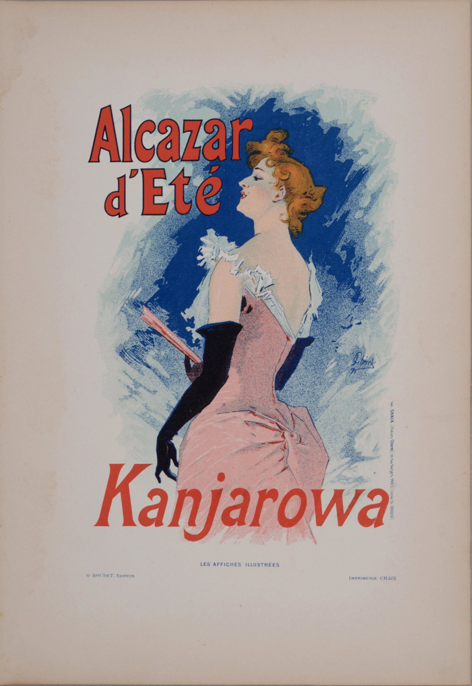 Jules Cheret - Alcazar Ete, 1896 - Small poster (1 of 5)