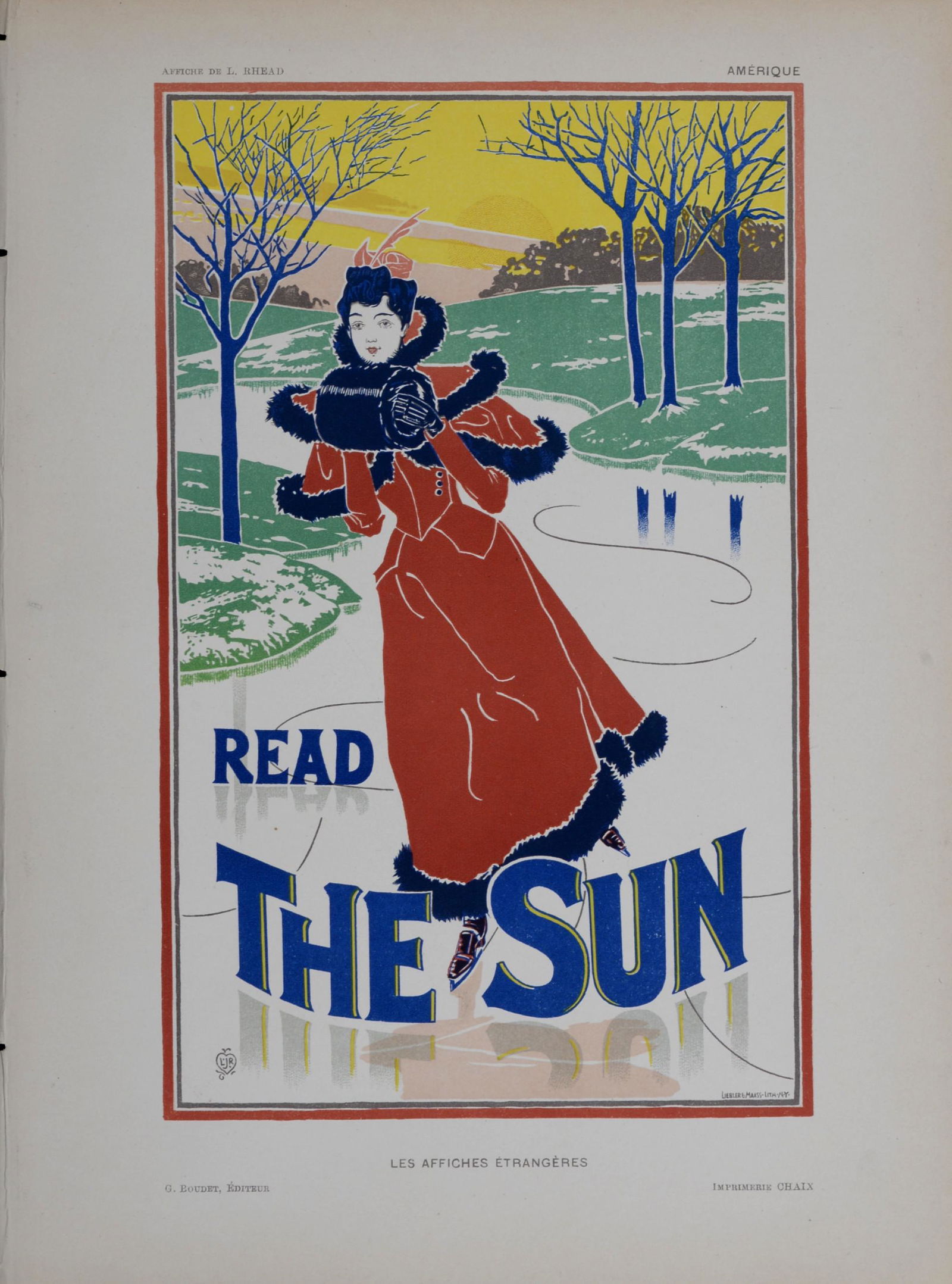 Louis Rhead - Read the Sun, 1897 - Small poster (1 of 2)