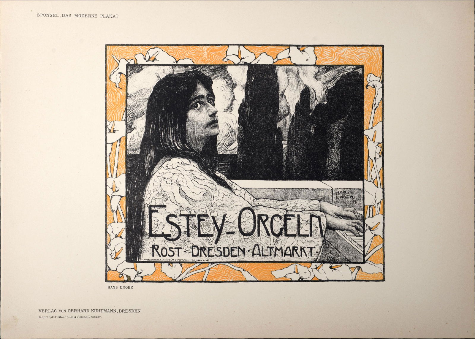 Hans Unger - Estey-Orgeln, 1897 - Small poster (1 of 4)
