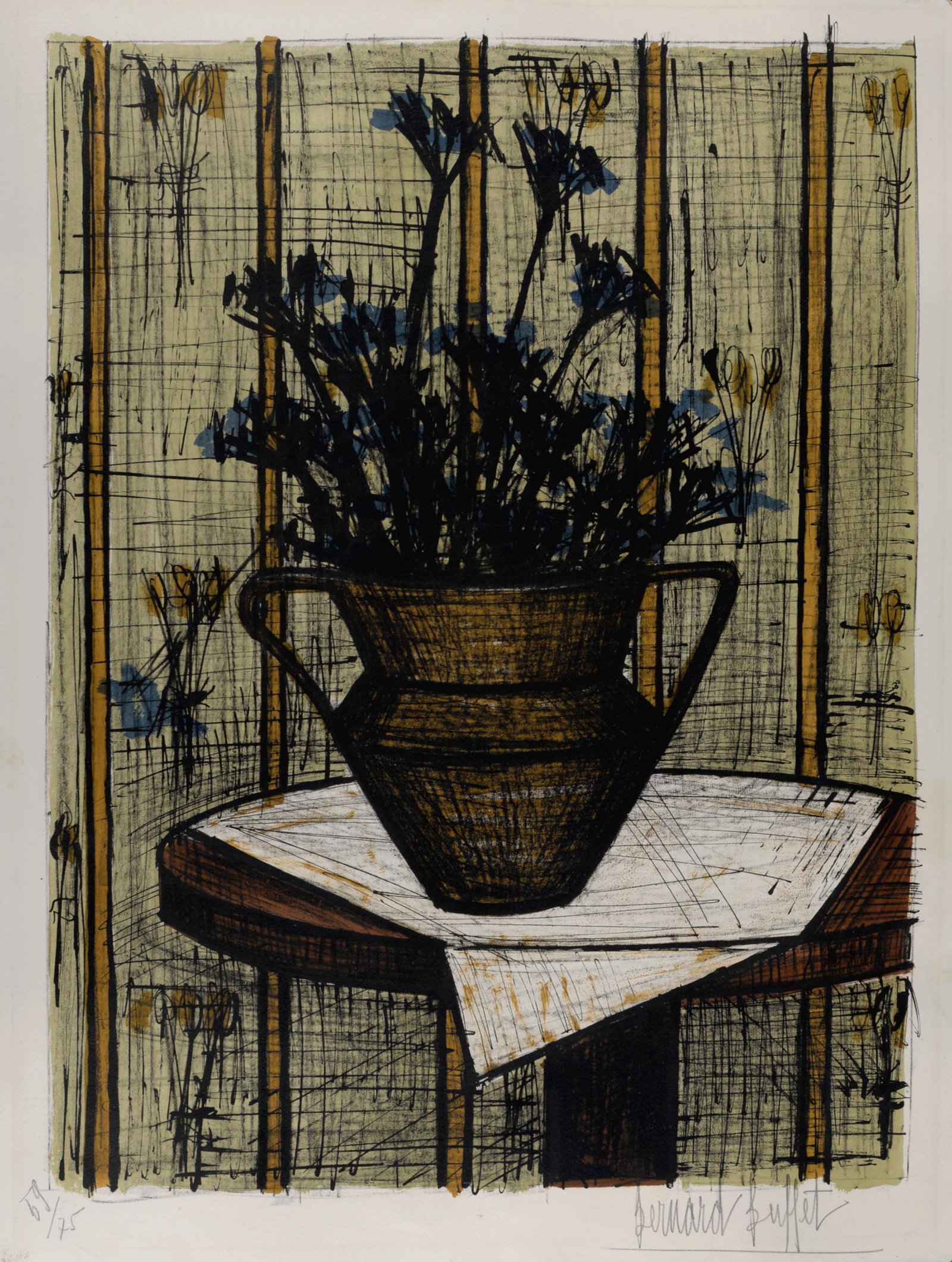 Bernard Buffet - Vase de fleurs, 1964 (1 of 6)