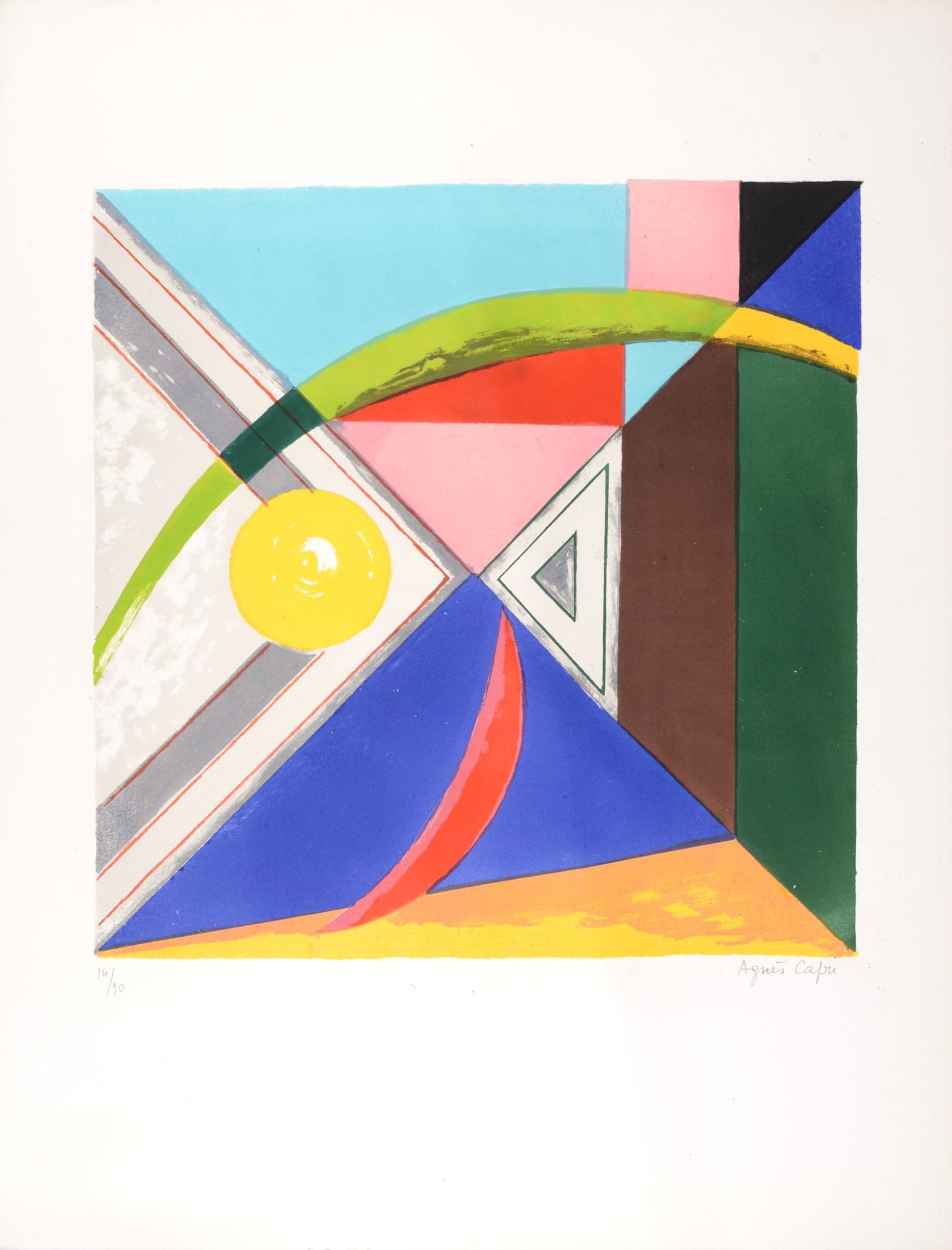 Agnes Capri - Abstract Composition, 1975 (1 of 5)