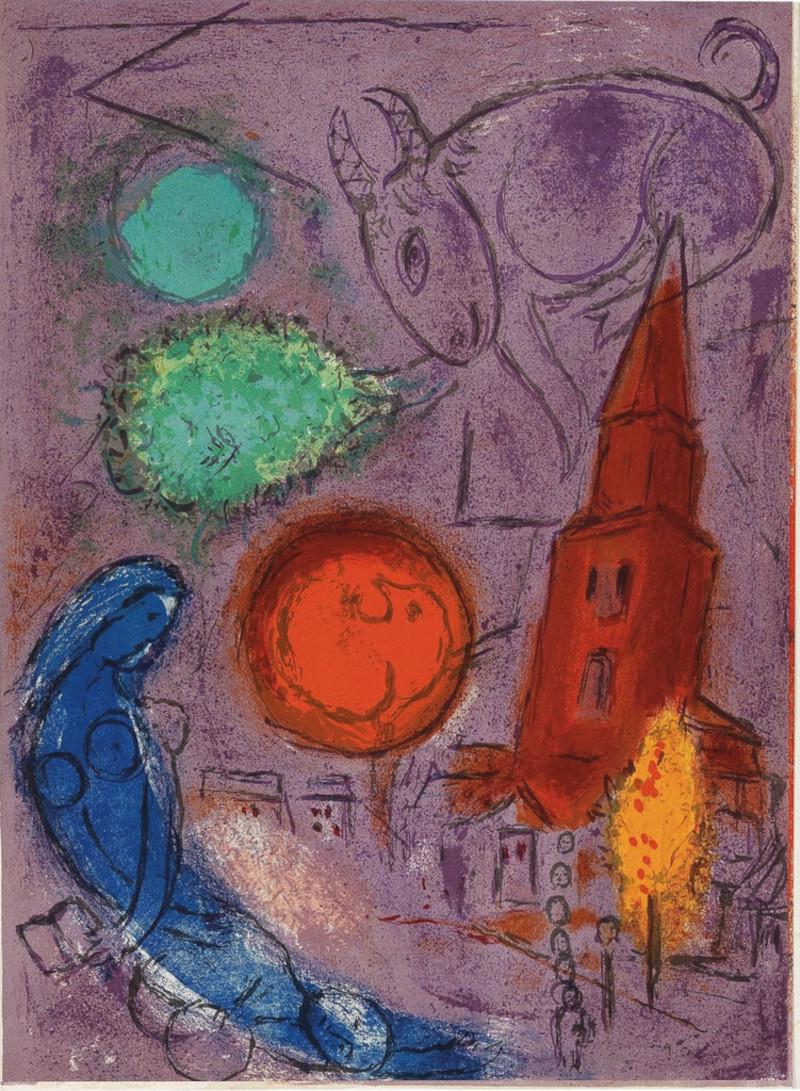 Marc Chagall - Saint Germain des Pres Paris, 1954 (1 of 2)