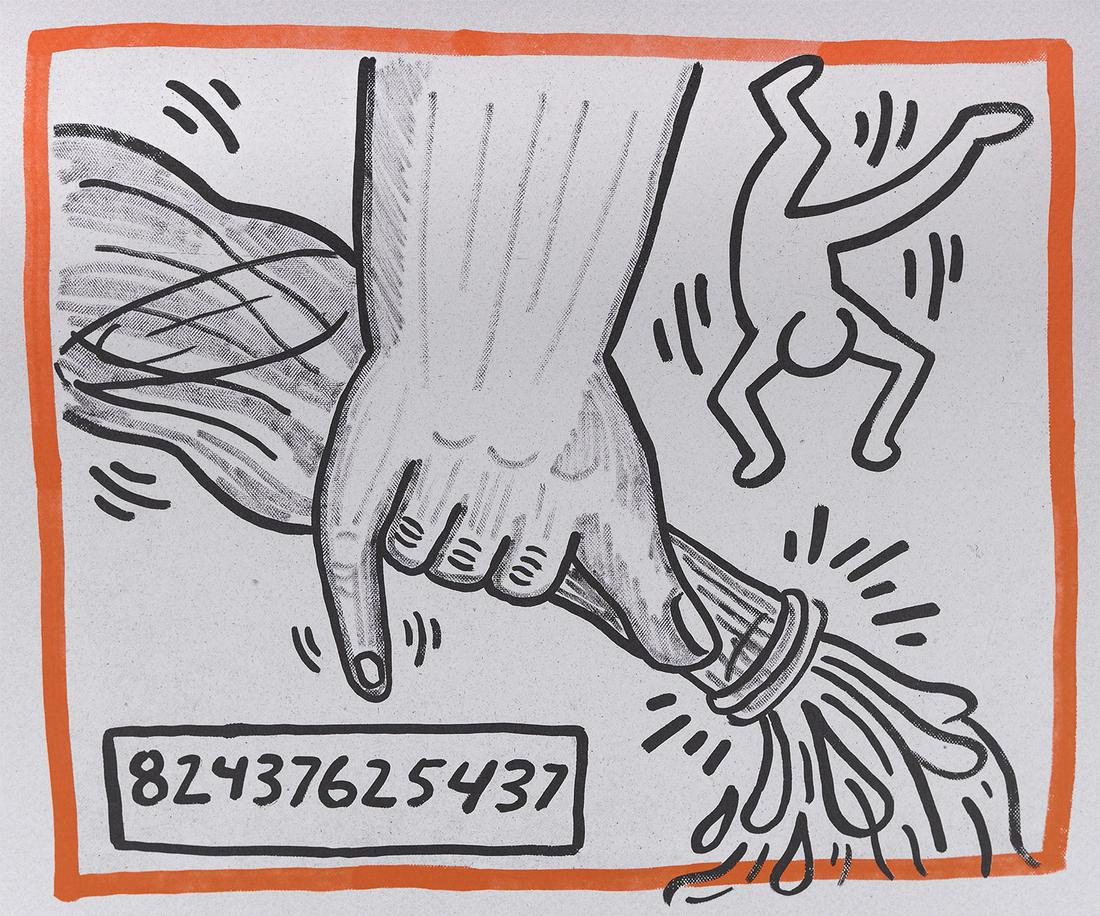 Keith Haring - Against all Odds : Untitled, 1990 (1 of 2)