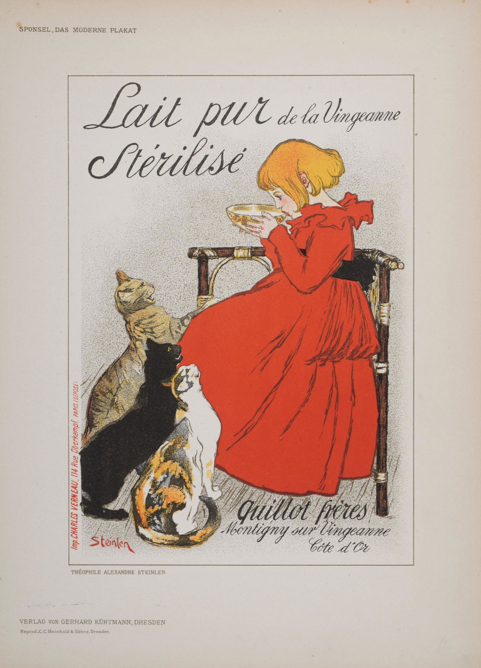 Steinlen - Lait Pur de la Vingeanne, 1897 (1 of 5)