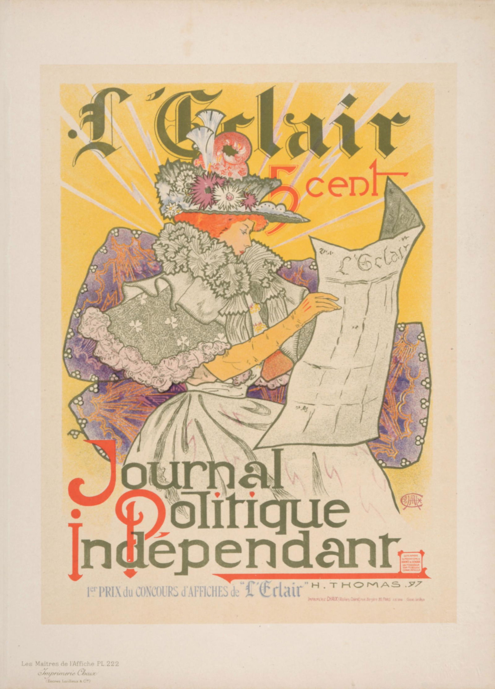 Thomas - Maitres Affiche: Journal Eclair, 1897 (1 of 6)
