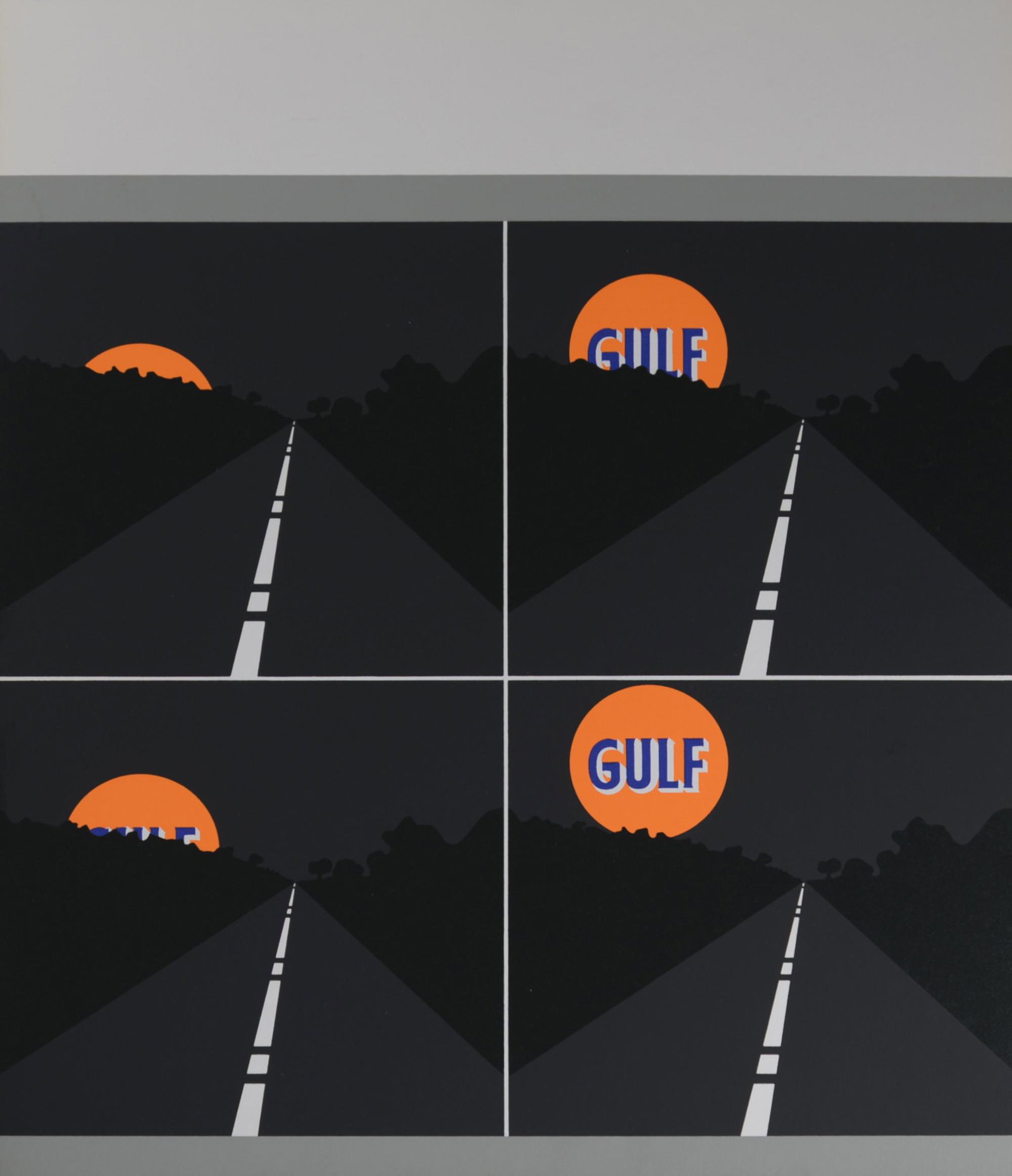 Allan D ARCANGELO - Abstract Composition, 1971 (1 of 5)