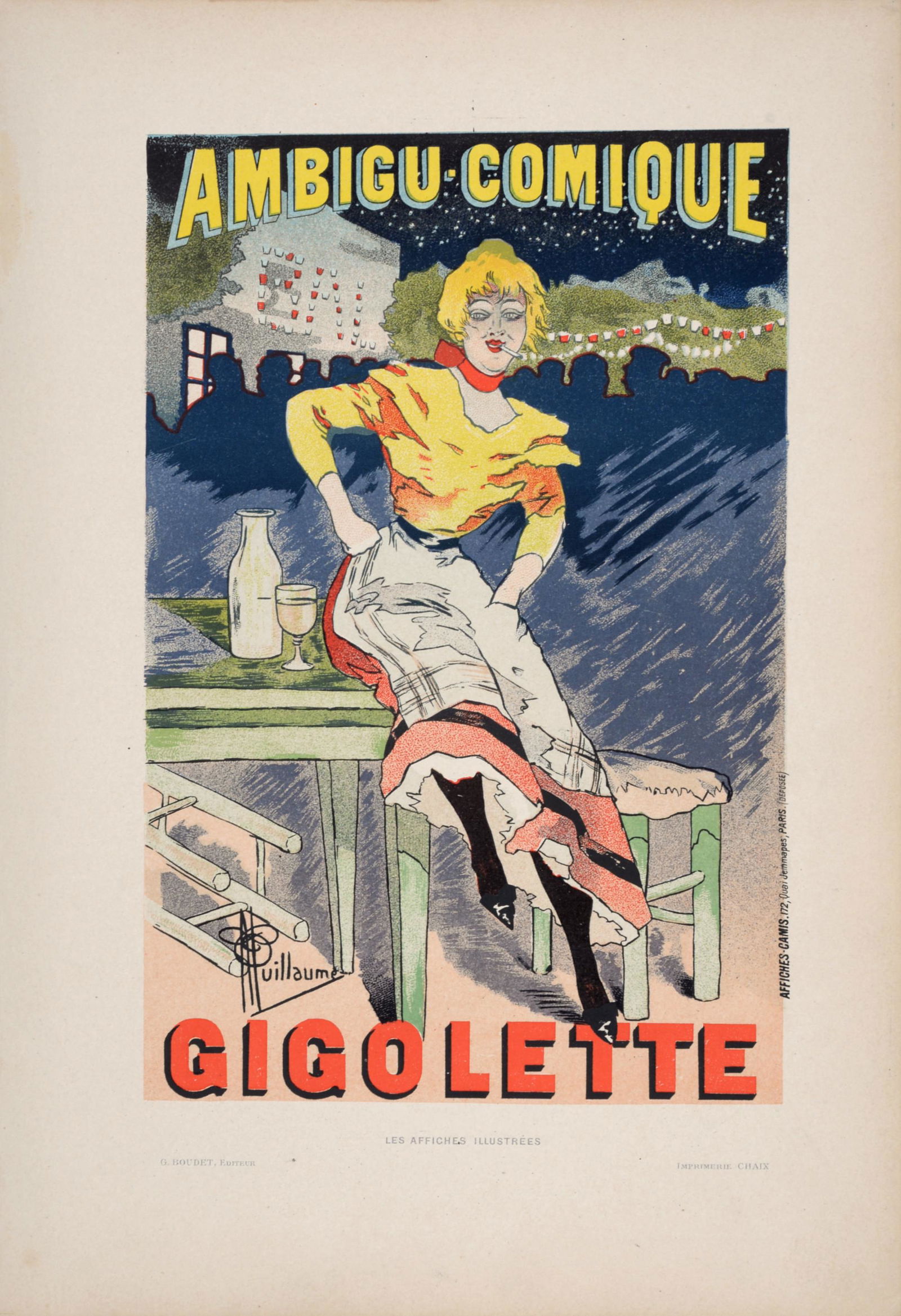 Guillaume - Affiches Illustrees: Gigolette, 1897 (1 of 5)