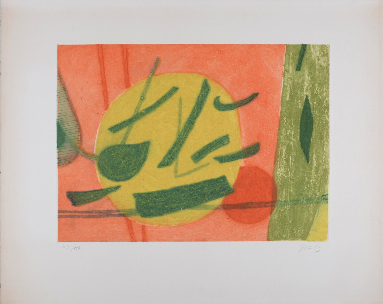 Henri Goetz - Abstract Composition #3, 1973 (1 of 6)