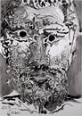 Pablo Picasso - Tete homme barbu, 1966 - Rare!