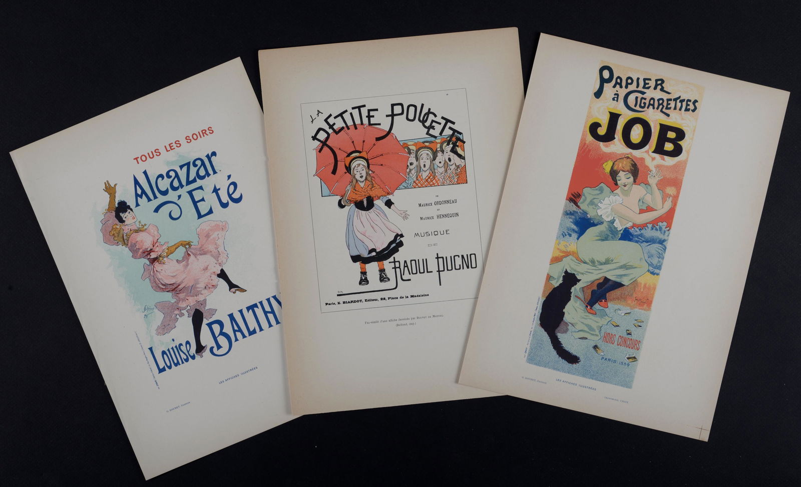 Cheret, Meunier & more - Set of 3 small posters (1 of 4)