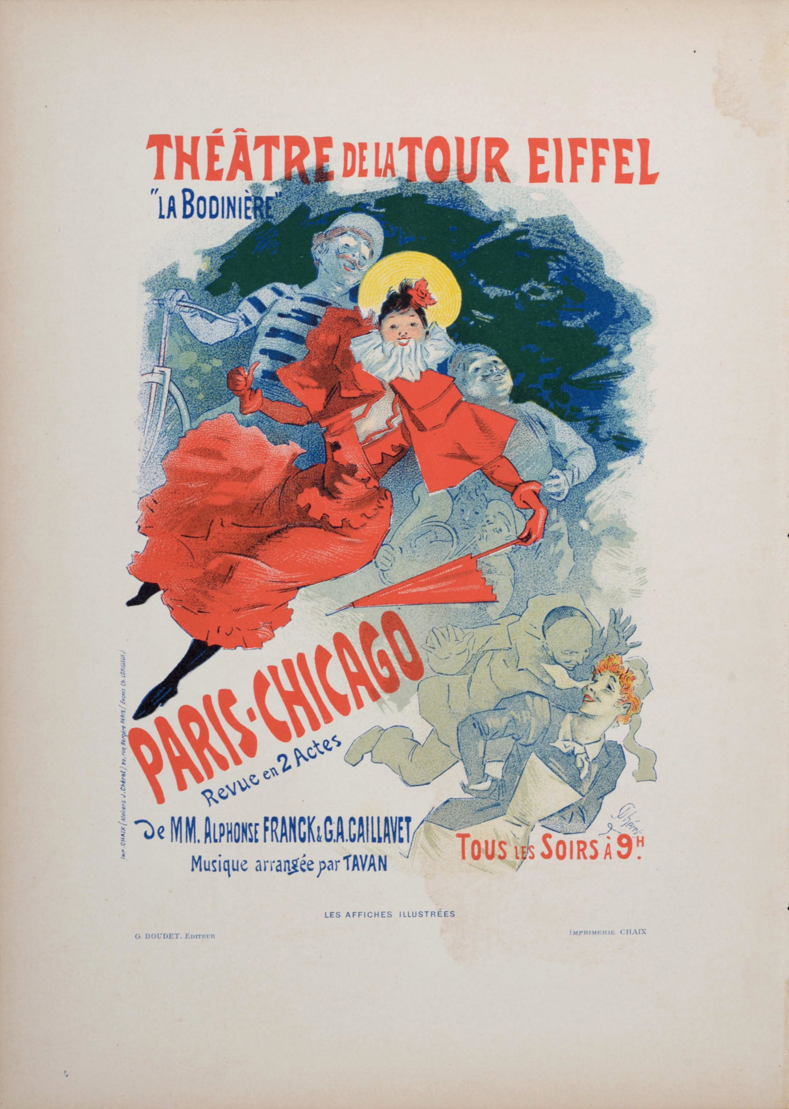 Cheret - Theatre Tour Eiffel: Paris Chicago, 1896 (1 of 5)