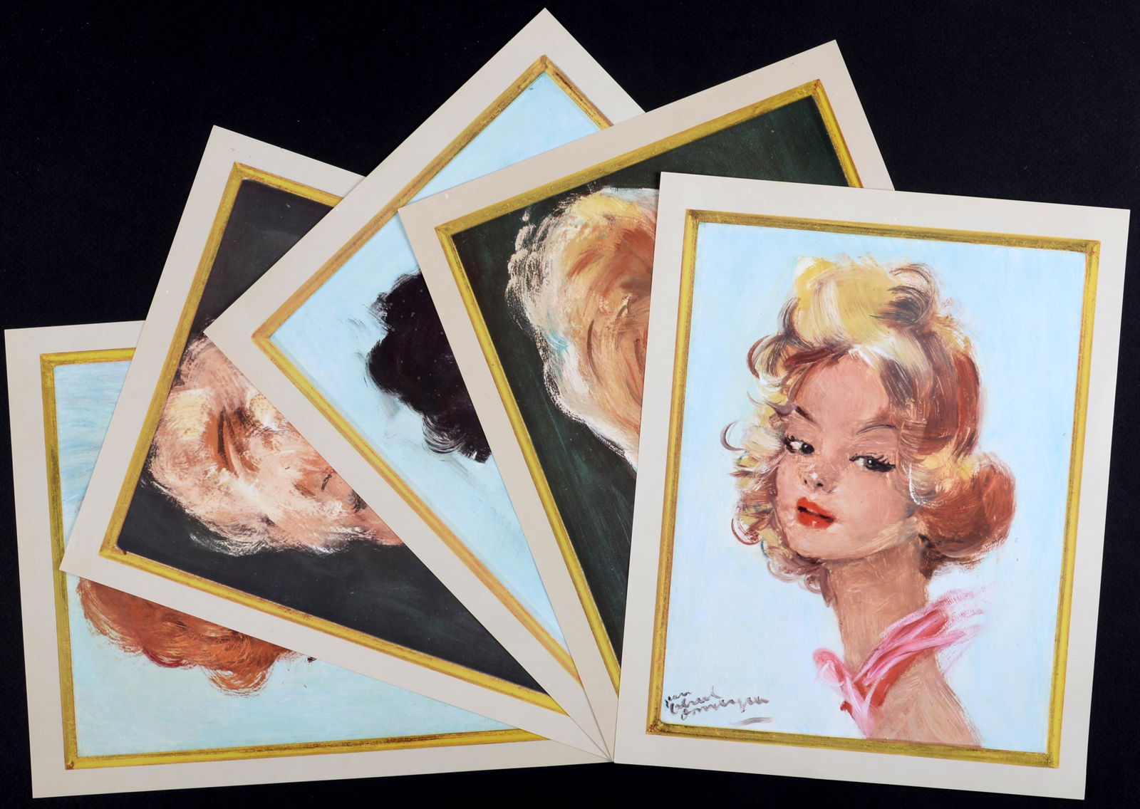 Domergue - Set of 5 Offset prints, 1965 (1 of 5)