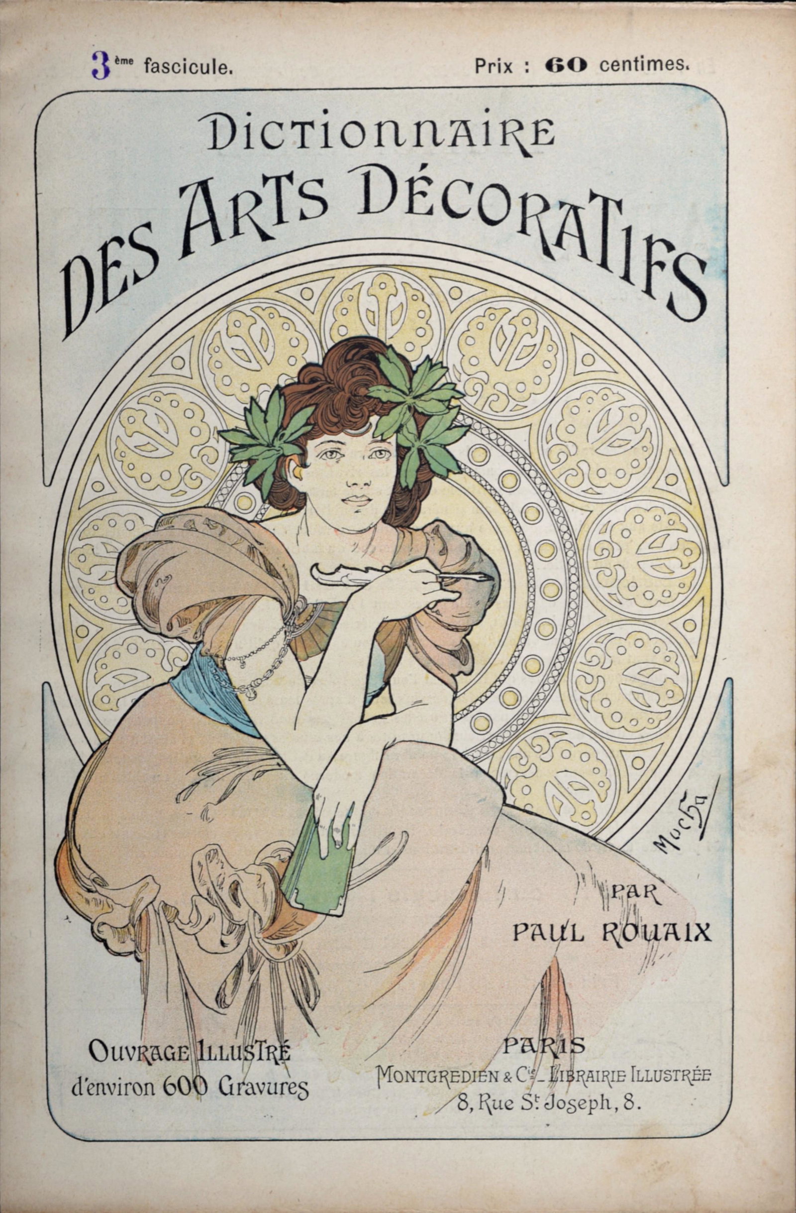 Mucha Dictionnaire Arts Decoratifs, 1902 Cover (1 of 5)