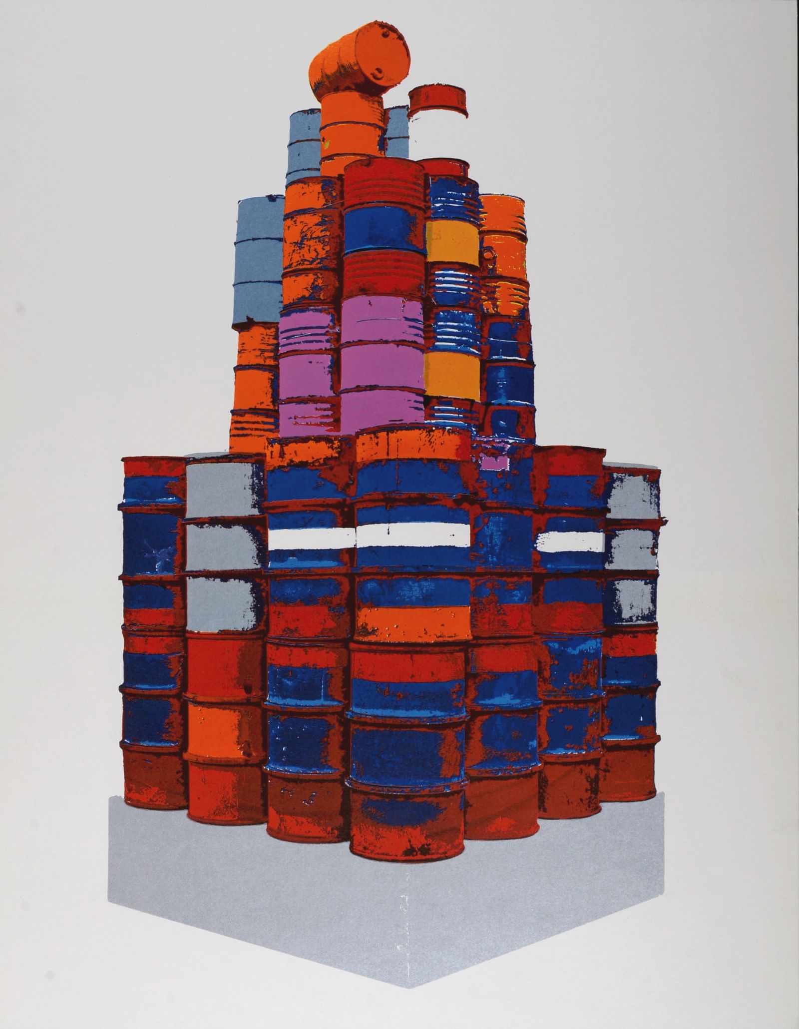 Christo (After) - 56 stacked barrels, 1972 (1 of 5)
