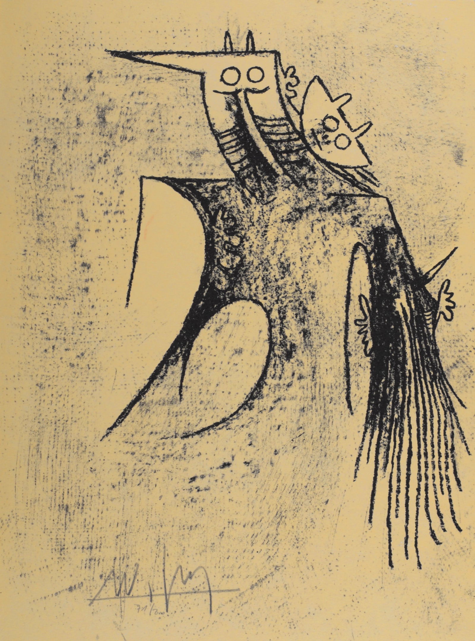 Wilfredo Lam - Figures, 1979 Hand-signed (1 of 5)