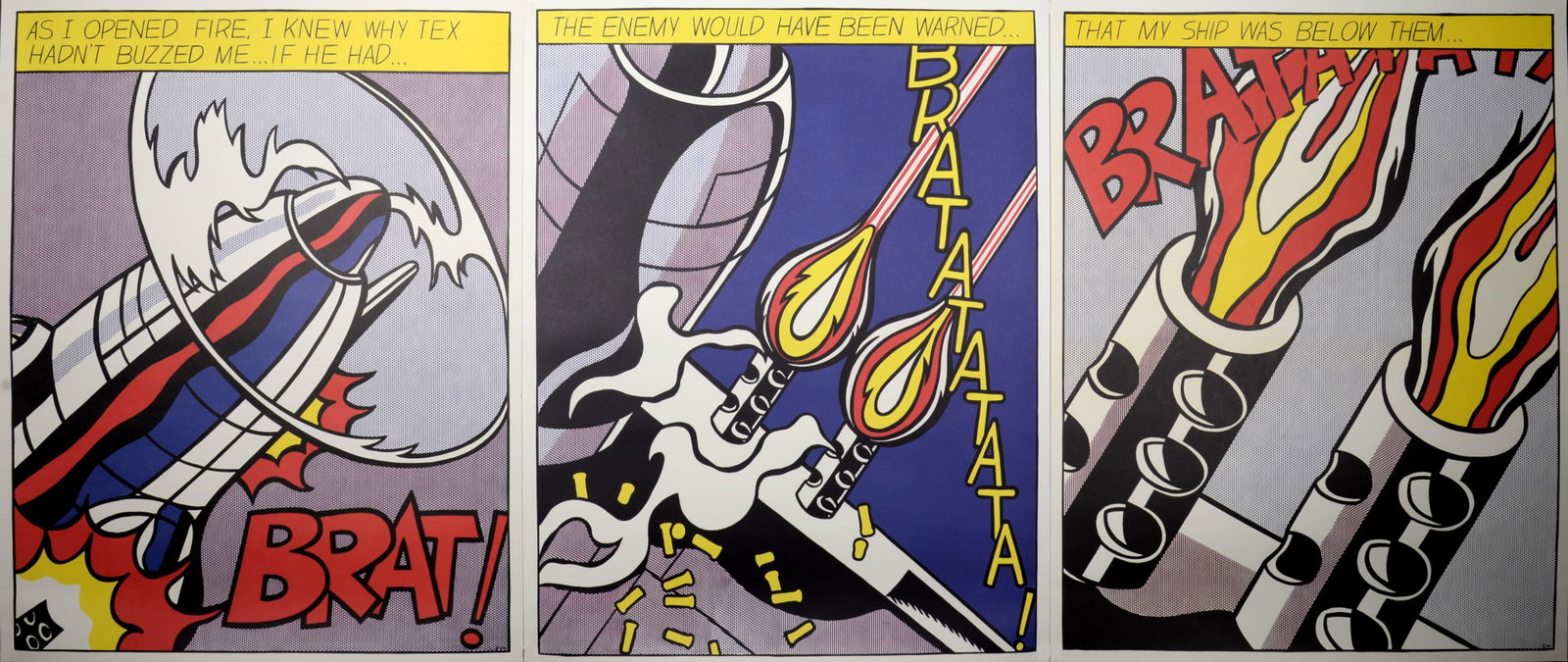 Lichtenstein - As I opened Fire, 1966 - Triptych (1 of 6)
