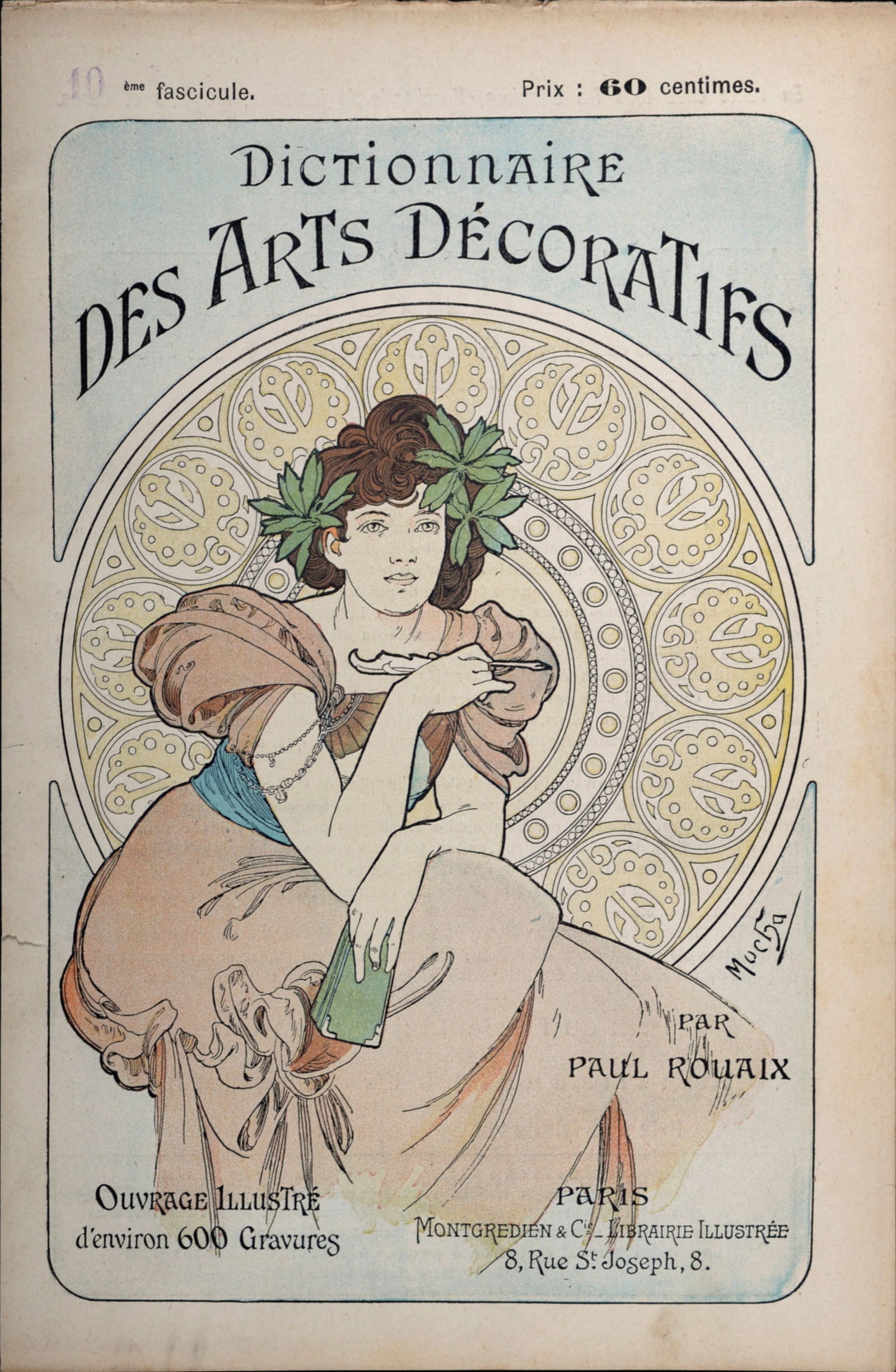 Mucha Dictionnaire Arts Decoratifs, 1902 Cover (1 of 5)