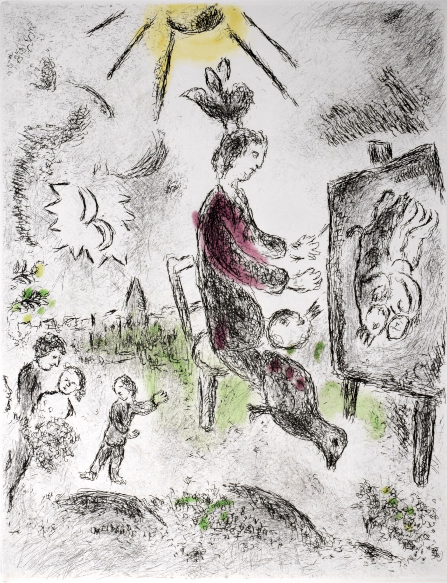 Marc Chagall - Celui qui dit les choses sans rien dire, 1976 - PLATE 10 (1 of 6)