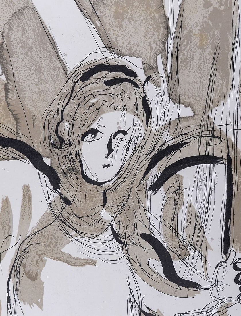 Marc Chagall - La Bible : Ange avec epee, 1956 (1 of 5)