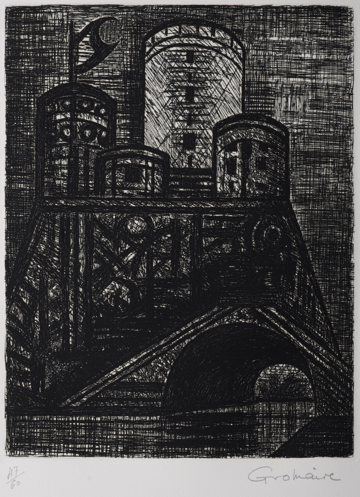 Marcel Gromaire - Macbeth : Le donjon de Dunsinane, 1958 (1 of 4)