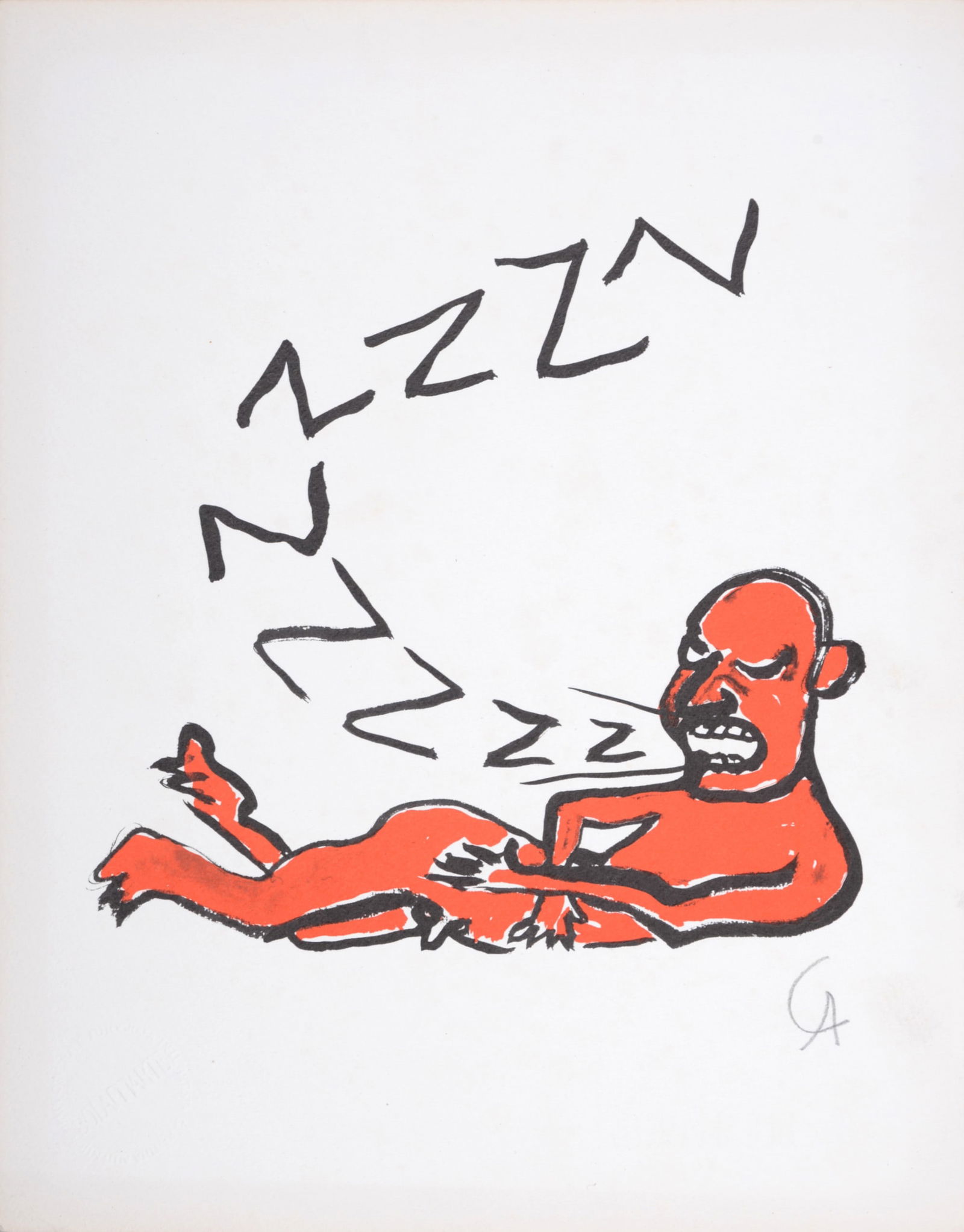 Alexander Calder - Lettera Z, C. 1974 - Hand-signed & numbered (1 of 4)