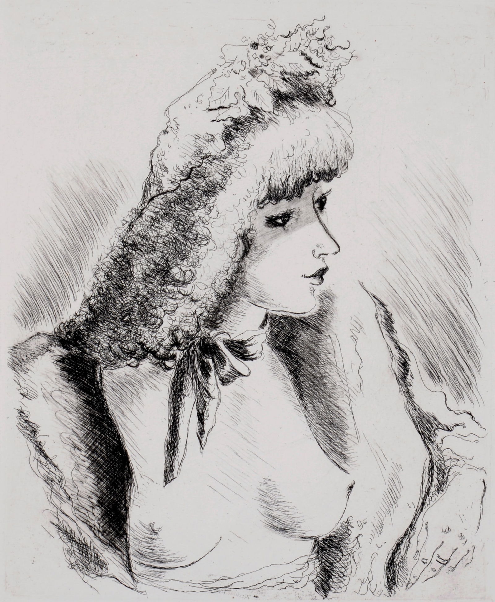 Andre Dignimont - Regard amoureux, Portrait de femme, 1946 (1 of 5)