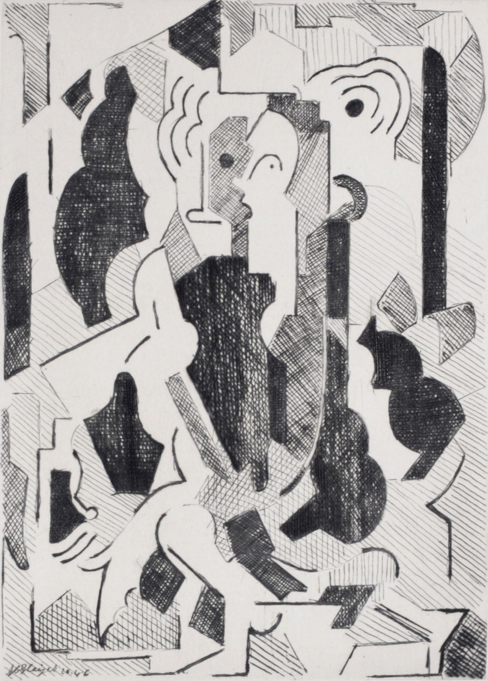 Albert Gleizes - Composition, 1947 (1 of 6)