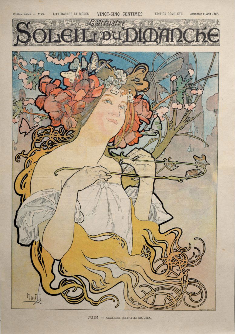 Alphonse Mucha - Soleil du Dimanche, 6 Juin 1897 (1 of 6)